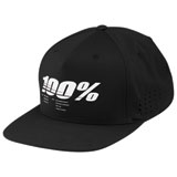 100% Drive Snapback Hat Black