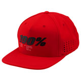 100% Drive Snapback Hat Red