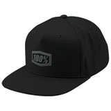 100% Enterprise Snapback Hat Black/Charcoal