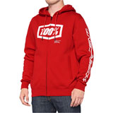 100% Syndicate Zip-Up Hooded Sweatshirt Chili Pepper