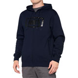 100% Syndicate Zip-Up Hooded Sweatshirt Navy/Black