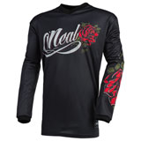 O'Neal Racing Women's Element Threat Roses Jersey Black/Red