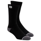 100% Solid Casual Socks Black