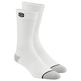 100% Solid Casual Socks White
