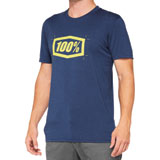 100% Cropped Tech T-Shirt Navy
