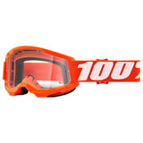 100% Youth Strata 2 Goggle Orange Frame/Clear Lens