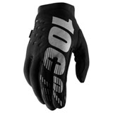 100% Brisker Gloves Black/Grey