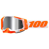 100% Racecraft 2 Goggle Orange Frame/Silver Flash Lens