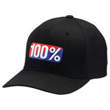 100% Classic X-Fit Flex Fit Hat Black