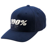 100% Staunch X-Fit Snapback Hat Navy
