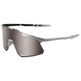 100% Hypercraft Sunglasses Matte Stone Grey Frame/HiPER Silver Mirror Lens