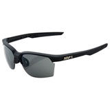 100% Sportcoupe Sunglasses Soft Tact Black Frame/Smoke Lens