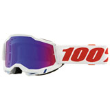 100% Accuri 2 Goggle Pure Frame/Red-Blue Mirror Lens