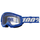 100% Youth Strata 2 Goggle Blue Frame/Clear Lens