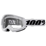 100% Youth Strata 2 Goggle White Frame/Clear Lens