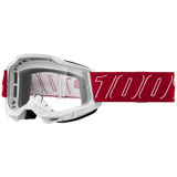 100% Accuri 2 Goggle Redline Frame/Clear Lens