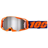 100% ARmatic Goggle Neon Orange Frame/Silver Mirror Lens