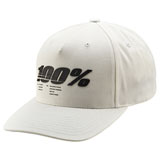 100% Staunch X-Fit Snapback Hat White