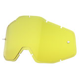 100% Racecraft Plus Injected Replacement Lens with Posts HD Yellow