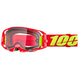 100% ARmatic Enduro Goggle Red Frame/Clear Lens