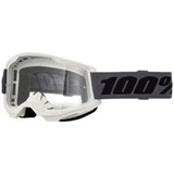 100% Strata 2 Goggle Grey Frame/Clear Lens