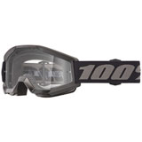 100% Strata Mini PeeWee Goggle Black Frame/Clear Lens