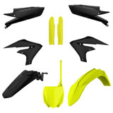 Polisport Complete Replica Plastic Kit Flo Yellow/Black