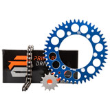 Primary Drive Alloy Kit & X-Ring Chain Blue Rear Sprocket