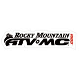 Rocky Mountain ATV/MC Logo Decal White