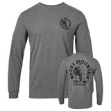 Rocky Mountain ATV/MC Throwback Long Sleeve T-Shirt Charcoal Heather