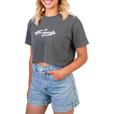 Rocky Mountain ATV/MC Women’s Shooting Stars Crop Top Grey