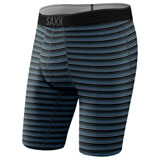 SAXX Quest Long Boxer Briefs Blue Sunrise Stripe