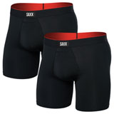 SAXX Multi-Sport Mesh Boxer Briefs - 2 Pack Full Tilt Chevron/Black