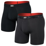 SAXX Multi-Sport Mesh Boxer Briefs - 2 Pack Remote Camo WB/Black