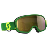 Scott Youth Buzz Pro Goggle Green-Yellow Frame/Gold Chrome Works Lens