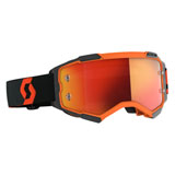 Scott Fury Goggle Orange-Black Frame/Orange Chrome Lens