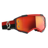 Scott Fury Goggle Red-Black Frame/Orange Chrome Lens