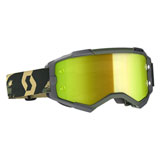 Scott Fury Military Special Edition Goggle Camo Kahki Frame/Yellow Chrome Works Lens