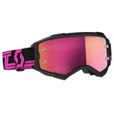 Scott Fury Goggle Black-Pink Frame/Pink Chrome Lens