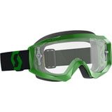Scott Hustle X Goggle Green-Black Frame/Clear Lens