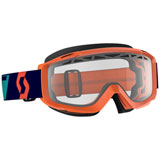 Scott Split OTG Enduro Goggle Orange-Blue Frame/Clear Works Lens