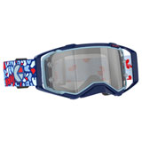 Scott Prospect Ethika Special Edition Goggle Blue-Red Frame/Silver Chrome Works Lens