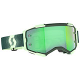 Scott Fury Goggle Dark Green-Mint Green Frame/Green Chrome Lens