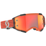 Scott Fury Goggle Orange-Grey Frame/Orange Chrome Lens