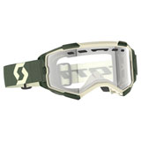 Scott Fury Enduro Goggle Kaki Green Frame/Clear Lens