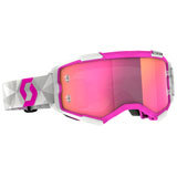 Scott Fury JP61 Goggle White-Pink Frame/Pink Chrome Lens