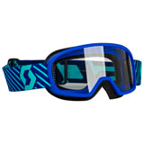 Scott Youth Buzz Goggle Blue-Teal Frame/Clear Lens