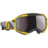Scott Fury Goggle Camo Grey-Yellow Frame/Silver Chrome Lens