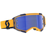 Scott Fury Goggle Dark Yellow-Dark Blue Frame/Blue Chrome Lens