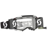 Scott Fury WFS Goggle Black-White Frame/Clear Lens